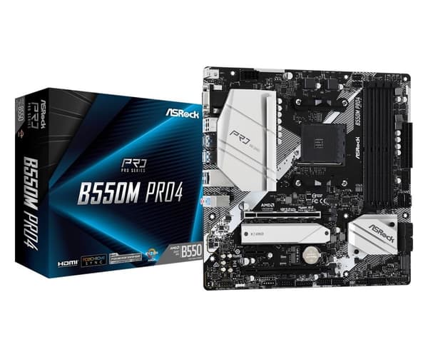 Asrock B550M Pro4 Sokkel AM4 micro ATX AMD B550