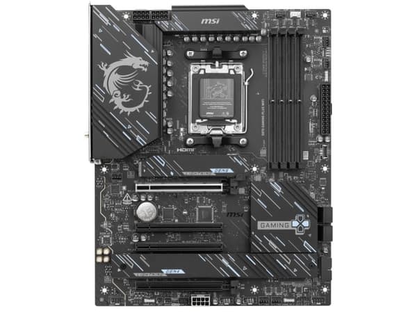 MSI X870 GAMING PLUS WIFI - Moderkort - ATX - Socket AM5 - AMD X870 Chipuppsättning - USB4, USB-C 3.2 Gen 2x2, USB 3.2 Gen 2, USB 3.2 Gen 1 - 5 Gigab