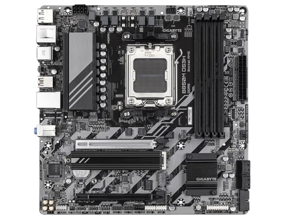 Gigabyte B850M DS3H - Hovedkort - micro ATX - Socket AM5 - AMD B850 Chipset - USB-C 3.2 Gen 1, USB 3.2 Gen 2, USB 3.2 Gen 1 - 2.5 Gigabit LAN - innby