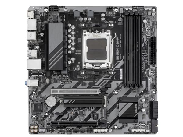 Gigabyte B850M D3HP - Hovedkort - micro ATX - Socket AM5 - AMD B850 Chipset - USB-C 3.2 Gen 1, USB 3.2 Gen 1 - Gigabit LAN - innbygd grafikk (CPU kre