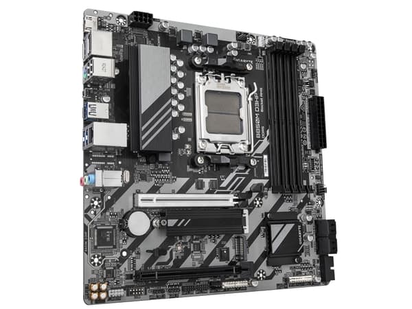 Gigabyte B850M D3HP - Hovedkort - micro ATX - Socket AM5 - AMD B850 Chipset - USB-C 3.2 Gen 1, USB 3.2 Gen 1 - Gigabit LAN - innbygd grafikk (CPU kre