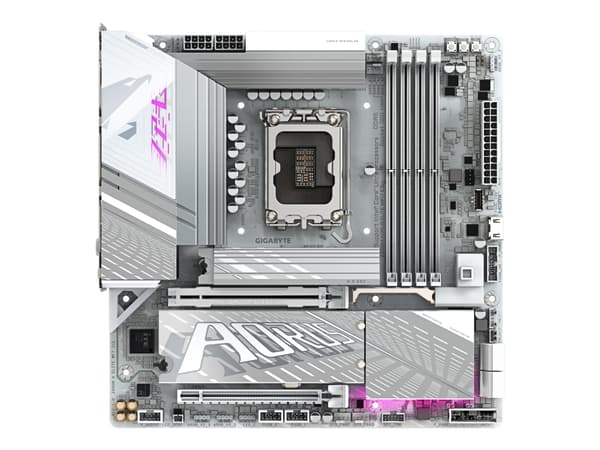 AORUS Z890M ELITE WIFI7 ICE - Hovedkort - micro ATX - LGA1851-sokkel - Z890 Chipset - USB4, USB 3.2 Gen 1, USB 3.2 Gen 2, USB-C 3.2 Gen2 - Bluetooth,