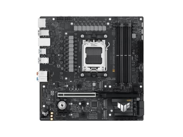 ASUS TUF GAMING B850M-PLUS - Hovedkort - micro ATX - Socket AM5 - AMD B850 Chipset - USB-C 3.2 Gen 2x2, USB-C 3.2 Gen2, USB 3.2 Gen 2, USB 3.2 Gen 1