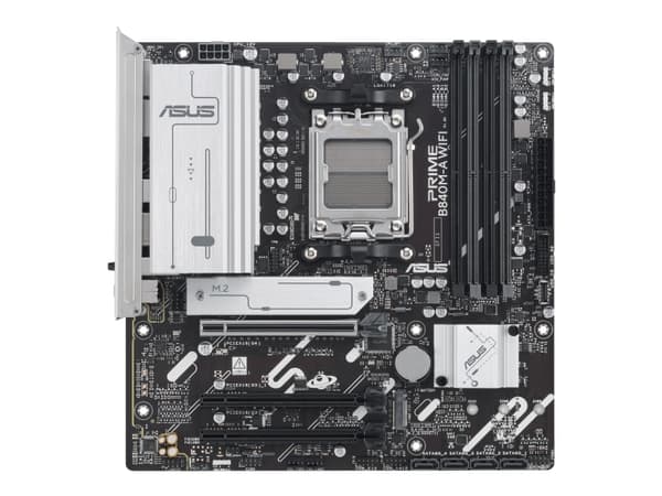 ASUS PRIME B840M-A WIFI - Moderkort - micro ATX - Socket AM5 - AMD B840 Chipuppsättning - USB-C 3.2 Gen 1, USB 3.2 Gen 1 - 2.5 Gigabit LAN, Bluetooth