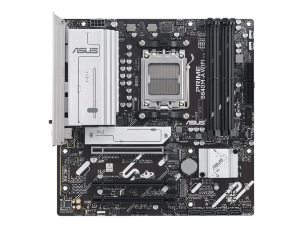 ASUS PRIME B840M-A WIFI - Hovedkort - micro ATX - Socket AM5 - AMD B840 Chipset - USB-C 3.2 Gen 1, USB 3.2 Gen 1 - 2.5 Gigabit LAN, Bluetooth, Wi-Fi