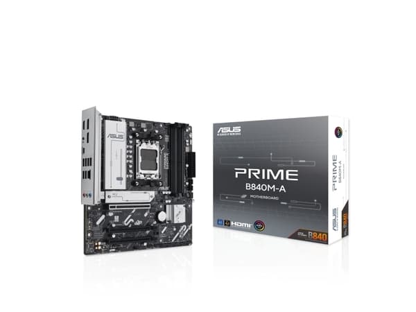 ASUS PRIME B840M-A-CSM - Hovedkort - micro ATX - Socket AM5 - AMD B840 Chipset - USB-C 3.2 Gen 1, USB 3.2 Gen 1 - 2.5 Gigabit LAN - innbygd grafikk (