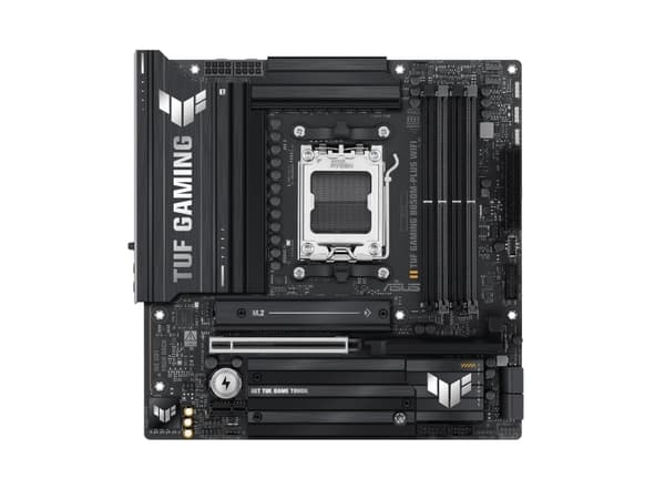 ASUS TUF GAMING B850M-PLUS WIFI - Hovedkort - micro ATX - Socket AM5 - AMD B850 Chipset - USB-C 3.2 Gen 2x2, USB-C 3.2 Gen2, USB 3.2 Gen 2, USB 3.2 G