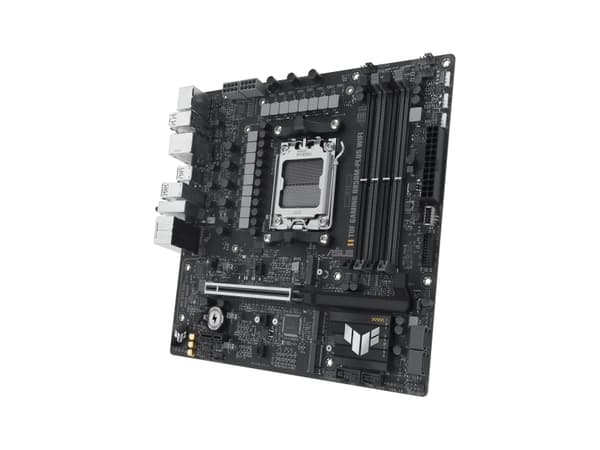 ASUS TUF GAMING B850M-PLUS WIFI - Hovedkort - micro ATX - Socket AM5 - AMD B850 Chipset - USB-C 3.2 Gen 2x2, USB-C 3.2 Gen2, USB 3.2 Gen 2, USB 3.2 G