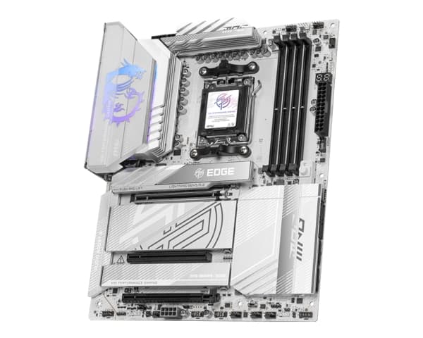 MSI MPG X870E EDGE TI WIFI - Moderkort - ATX - Socket AM5 - AMD X870E Chipuppsättning - USB4, USB-C 3.2 Gen 2x2, USB-C 3.2 Gen2, USB 3.2 Gen 2, USB 3