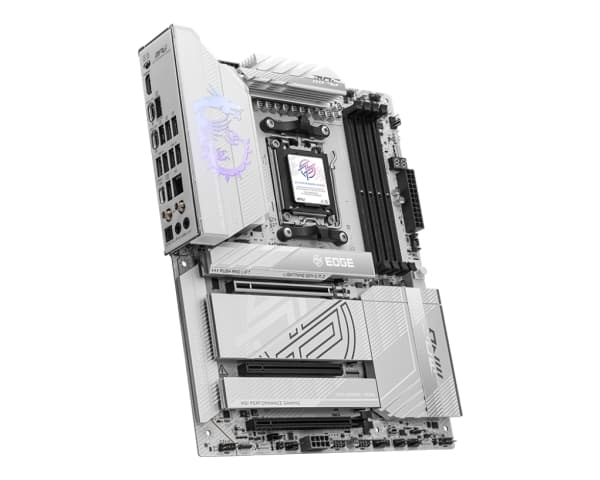 MSI MPG X870E EDGE TI WIFI - Moderkort - ATX - Socket AM5 - AMD X870E Chipuppsättning - USB4, USB-C 3.2 Gen 2x2, USB-C 3.2 Gen2, USB 3.2 Gen 2, USB 3