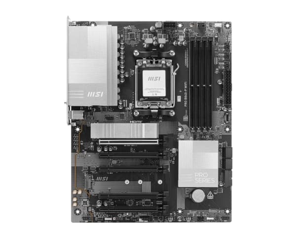 MSI PRO B840-P WIFI - Moderkort - ATX - Socket AM5 - AMD B840 Chipuppsättning - USB 3.2 Gen 2, USB-C 3.2 Gen 1, USB 3.2 Gen 1, USB-C 3.2 Gen2 - 2.5 G