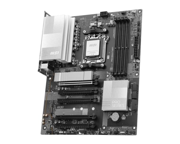 MSI PRO B840-P WIFI - Moderkort - ATX - Socket AM5 - AMD B840 Chipuppsättning - USB 3.2 Gen 2, USB-C 3.2 Gen 1, USB 3.2 Gen 1, USB-C 3.2 Gen2 - 2.5 G