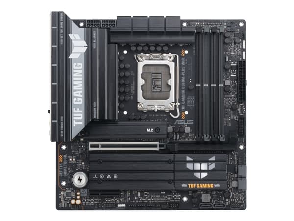 ASUS TUF GAMING B860M-PLUS WIFI - Hovedkort - micro ATX - LGA1851-sokkel - B860 Chipset - USB-C 3.2 Gen 2x2, USB 3.2 Gen 2, USB 3.2 Gen 1, USB-C 3.2