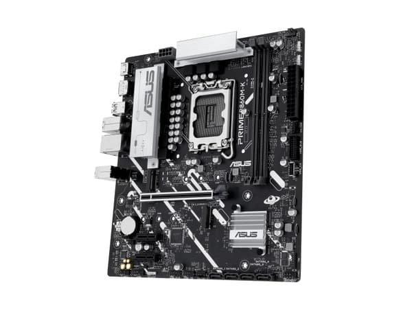ASUS PRIME B860M-K - Hovedkort - micro ATX - LGA1851-sokkel - B860 Chipset - USB 3.2 Gen 2, USB 3.2 Gen 1, USB-C 3.2 Gen 1 - 2.5 Gigabit LAN - innbyg