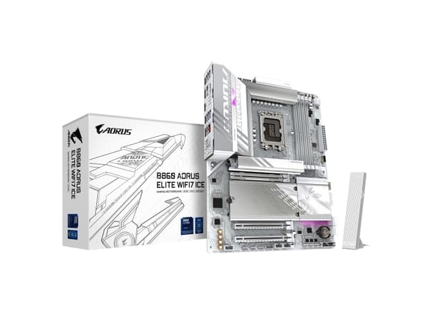 AORUS B860 ELITE WIFI7 ICE - Hovedkort - ATX - LGA1851-sokkel - B860 Chipset - USB4, USB-C 3.2 Gen2, USB 3.2 Gen 1, USB 3.2 Gen 2 - Bluetooth, 2.5 Gi
