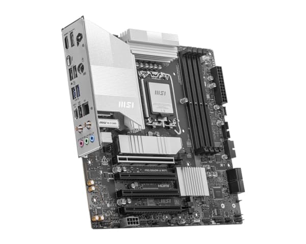 MSI PRO B860M-A WIFI - Hovedkort - micro ATX - LGA1851-sokkel - B860 Chipset - USB 3.2 Gen 2, USB 3.2 Gen 1 - 5 Gigabit Ethernet, Wi-Fi 7 - innbygd g