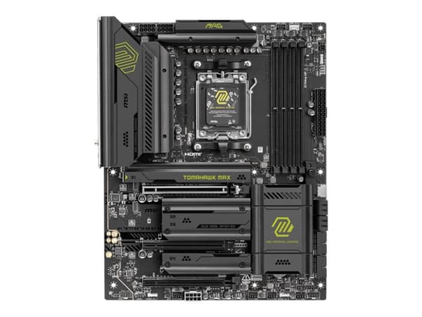 MSI MAG B850 TOMAHAWK MAX WIFI - Hovedkort - ATX - Socket AM5 - AMD B850 Chipset - USB-C 3.2 Gen 2x2, USB-C 3.2 Gen2, USB 3.2 Gen 1, USB 3.2 Gen 2 -