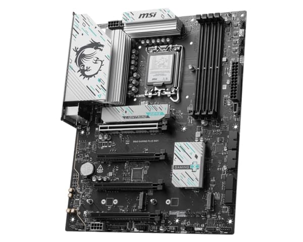 MSI B860 GAMING PLUS WIFI - Hovedkort - ATX - LGA1851-sokkel - B860 Chipset - USB 3.2 Gen 2, USB 3.2 Gen 1 - 5 Gigabit Ethernet, Wi-Fi 7 - innbygd gr