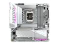Pikkukuva 1 / 5: GIGABYTE B860M AORUS ELITE WF6E ICE, Intel, LGA 1851 (Socket V1), Intel Core Ultra (Series 1), Intel Core Ultra (Series 2), LGA 1851, DDR5-SDRAM, 256