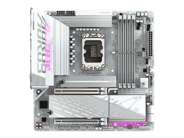AORUS B860M ELITE WIFI6E ICE - Hovedkort - micro ATX - LGA1851-sokkel - AMD B850 Chipset - USB4, USB-C 3.2 Gen2, USB 3.2 Gen 2, USB 3.2 Gen 1 - Bluet