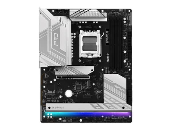 ASRock B850 Pro RS - Hovedkort - ATX - Socket AM5 - AMD B850 Chipset - USB-C 3.2 Gen 2x2, USB-C 3.2 Gen2, USB-C 3.2 Gen 1, USB 3.2 Gen 1 - 2.5 Gigabi