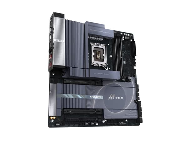 GIGABYTE Z890 AI TOP Motherboard - Supports Intel Core Ultra (Series 2) CPUs, 16+1+2 phases VRM, up to 9500MHz DDR5 (OC), 1xPCIe 5.0 + 3xPCIe 4.0 M.2