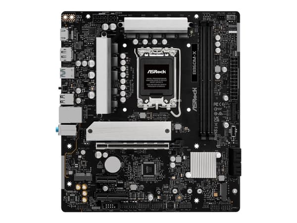 ASRock B860M-X - Hovedkort - micro ATX - LGA1851-sokkel - B860 Chipset - USB-C 3.2 Gen 2x2, USB-C 3.2 Gen 1, USB 3.2 Gen 1 - 2.5 Gigabit LAN - innbyg