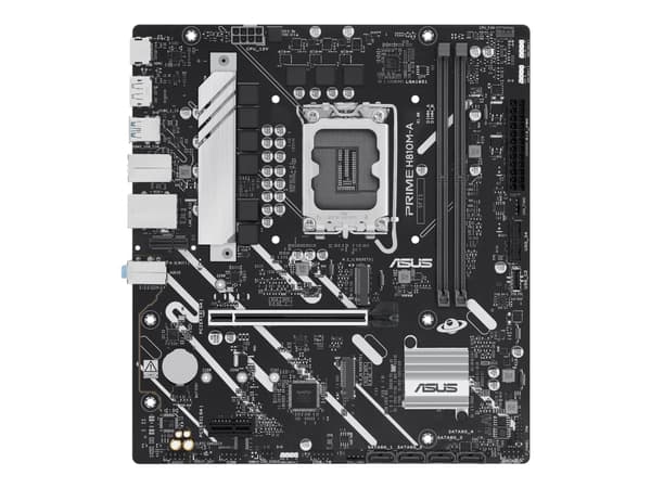 ASUS PRIME H810M-A-CSM - Hovedkort - micro ATX - LGA1851-sokkel - H810 Chipset - USB-C 3.2 Gen 1, USB 3.2 Gen 2, USB 3.2 Gen 1 - Gigabit LAN - innbyg
