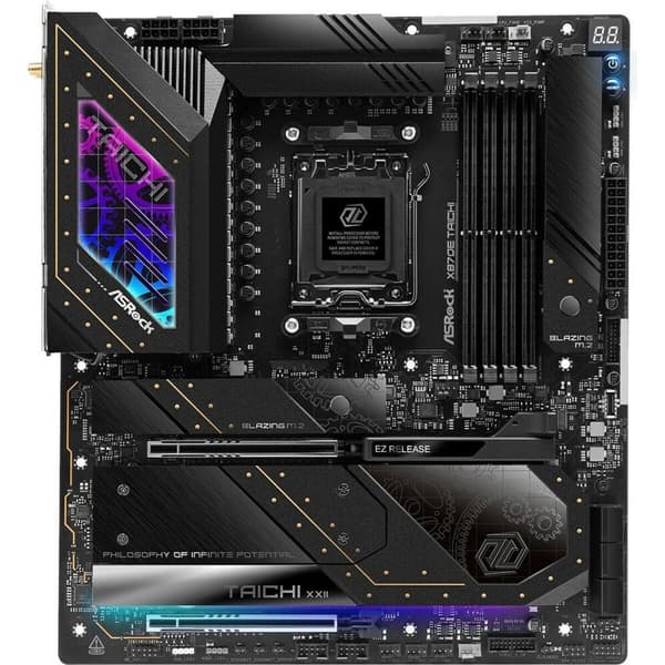 Emolevy ASRock X870E Taichi Intel Wi-Fi 6 AMD AM5 AMD X870E