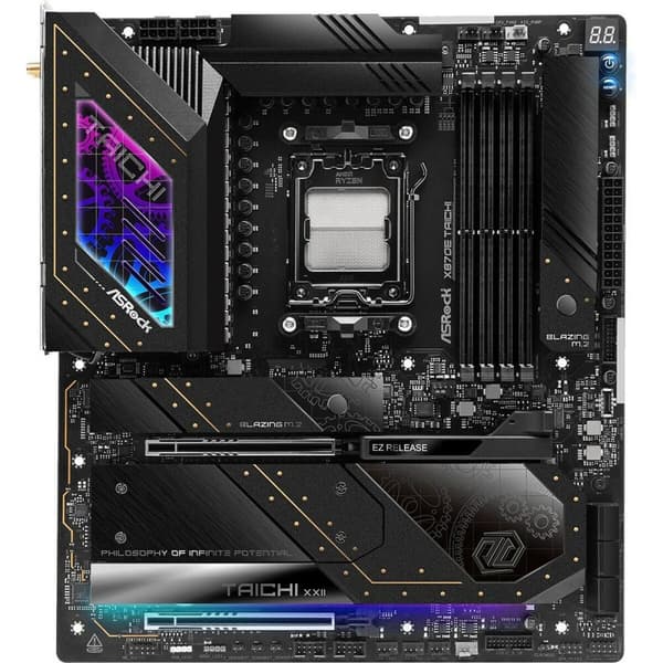 Emolevy ASRock X870E Taichi Intel Wi-Fi 6 AMD AM5 AMD X870E