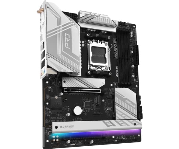 ASRock B850 Pro RS WiFI - Hovedkort - ATX - Socket AM5 - AMD B850 Chipset - USB-C 3.2 Gen 2x2, USB-C 3.2 Gen2, USB-C 3.2 Gen 1, USB 3.2 Gen 1 - 2.5 G