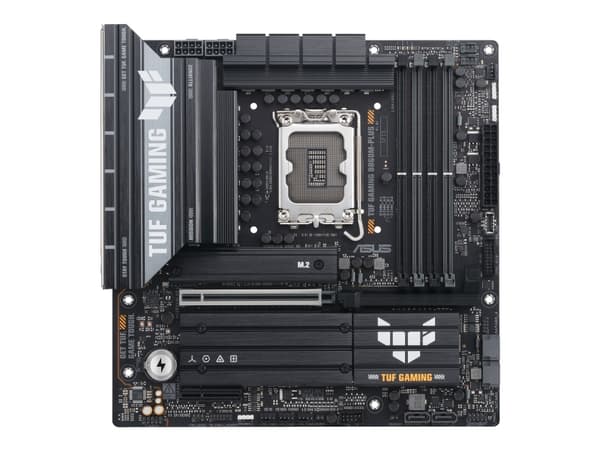 ASUS TUF GAMING B860M-PLUS - Hovedkort - micro ATX - LGA1851-sokkel - B860 Chipset - USB-C 3.2 Gen 2x2, USB 3.2 Gen 2, USB 3.2 Gen 1, USB-C 3.2 Gen2