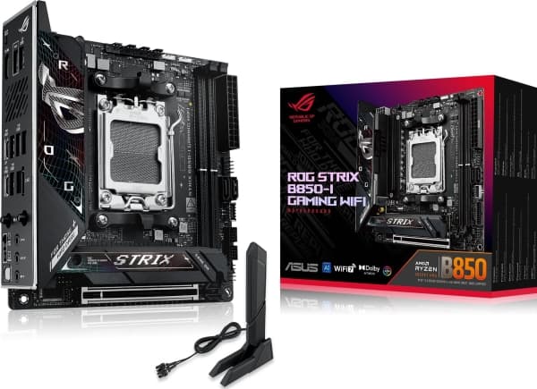 ASUS ROG STRIX B850-I GAMING WIFI - Hovedkort - mini-ITX - Socket AM5 - AMD B850 Chipset - USB-C 3.2 Gen 2x2, USB-C 3.2 Gen2, USB 3.2 Gen 2, USB 3.2