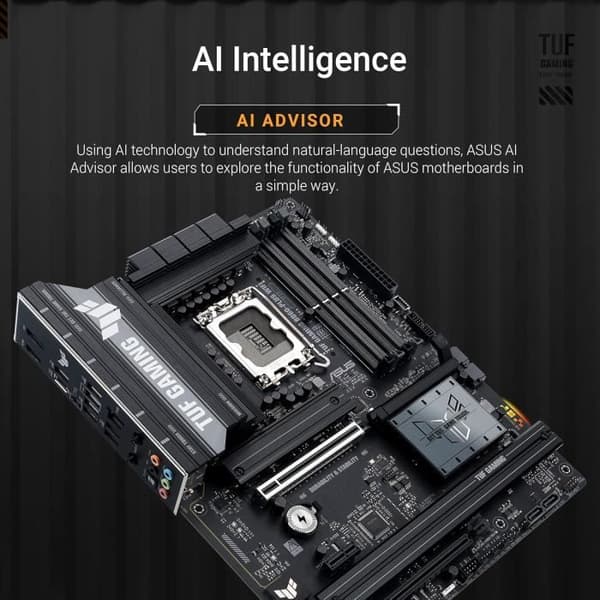 Moderkort - ASUS - TUF GAMING B860-PLUS WIFI - DDR5 - PCIe 5.0 - Wi-Fi 7