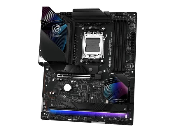 ASRock Phantom Gaming B850 Riptide WiFi - Hovedkort - ATX - Socket AM5 - AMD B850 Chipset - USB-C 3.2 Gen 2x2, USB-C 3.2 Gen2, USB 3.2 Gen 2, USB 3.2