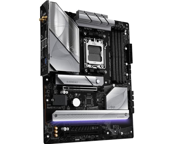 ASRock B850 LIVEMIXER WIFI - Moderkort - ATX - Socket AM5 - AMD B850 Chipuppsättning - USB-C 3.2 Gen 2x2, USB-C 3.2 Gen2, USB 3.2 Gen 2, USB 3.2 Gen