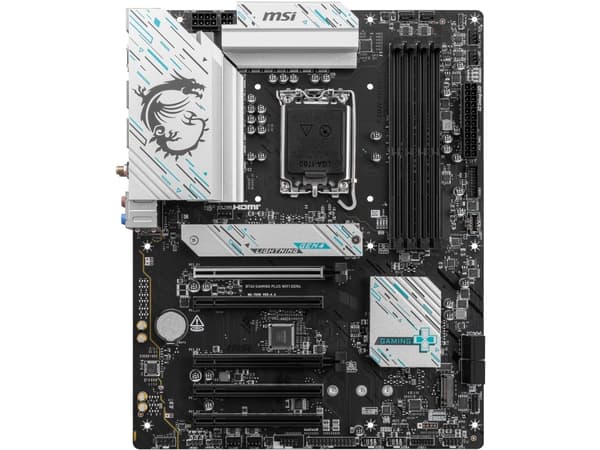 MSI B760 GAMING PLUS WIFI DDR4, Intel, LGA 1700, Intel® Celeron®, Intel® Pentium® Gold, LGA 1700, 128 GB, DDR4-SDRAM