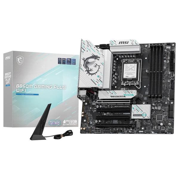 Moderbräda - MSI - B860M GAMING PLUS WIFI - LGA 1851 - Wi-Fi - Micro ATX