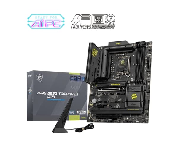 MSI MAG B860 TOMAHAWK WIFI - Hovedkort - ATX - LGA1851-sokkel - B860 Chipset - USB4, USB 3.2 Gen 1, USB 3.2 Gen 2, USB-C 3.2 Gen2 - 5 Gigabit Etherne
