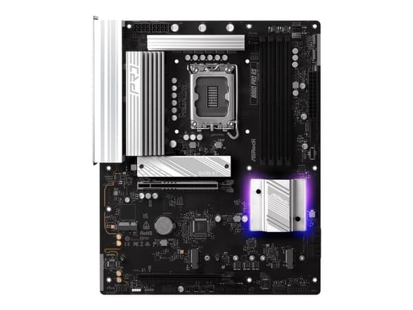 ASRock B860 PRO RS - Hovedkort - ATX - LGA1851-sokkel - B860 Chipset - USB-C 3.2 Gen 2x2, USB-C 3.2 Gen2, USB 3.2 Gen 2, USB 3.2 Gen 1 - 2.5 Gigabit