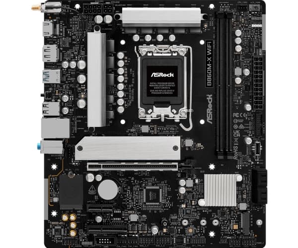 ASRock B860M-X WiFI - Hovedkort - micro ATX - LGA1851-sokkel - B860 Chipset - USB-C 3.2 Gen 2x2, USB-C 3.2 Gen 1, USB 3.2 Gen 1 - 2.5 Gigabit LAN, Bl