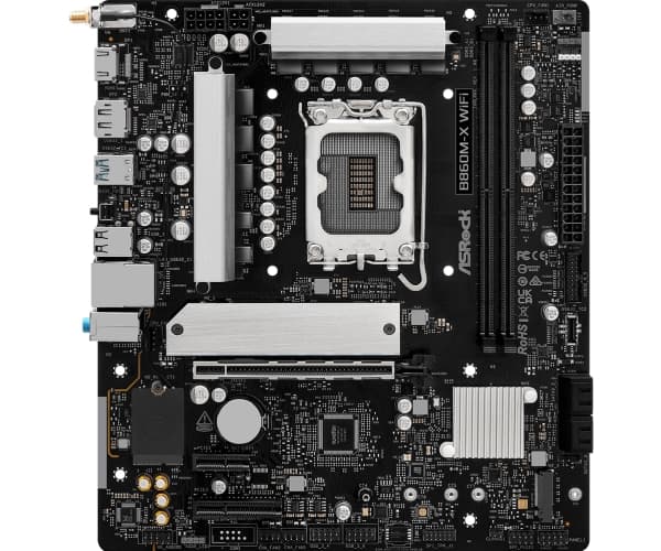 ASRock B860M-X WiFI - Hovedkort - micro ATX - LGA1851-sokkel - B860 Chipset - USB-C 3.2 Gen 2x2, USB-C 3.2 Gen 1, USB 3.2 Gen 1 - 2.5 Gigabit LAN, Bl