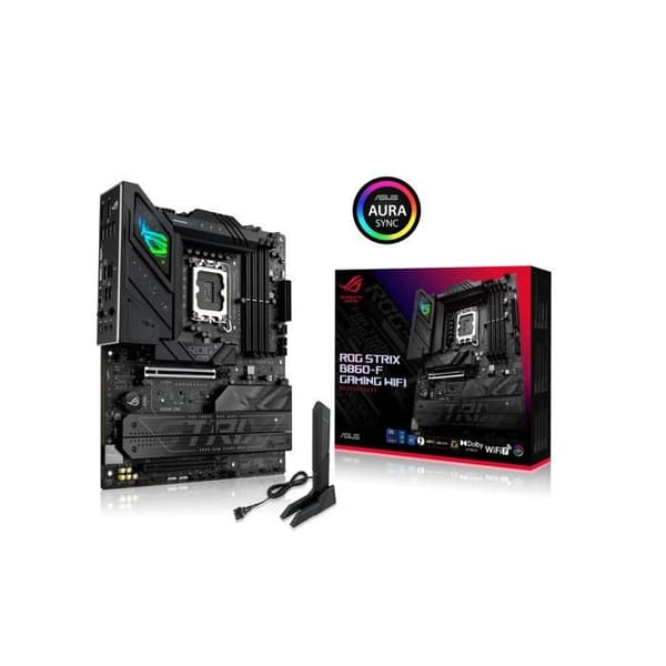 Moderkort ATX - ASUS - ROG Strix B860-F Gaming WiFi - Avancerad AI - Wi-Fi 7 - Sockel LGA 1851