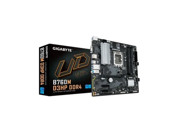 GIGABYTE B760M D3HP DDR4, Intel, LGA 1700, Intel® Celeron®, Intel® Core™ i3, Intel® Core™ i5, Intel® Core™ i7, Intel® Core™ i9,..., LGA 1700, 128 GB,