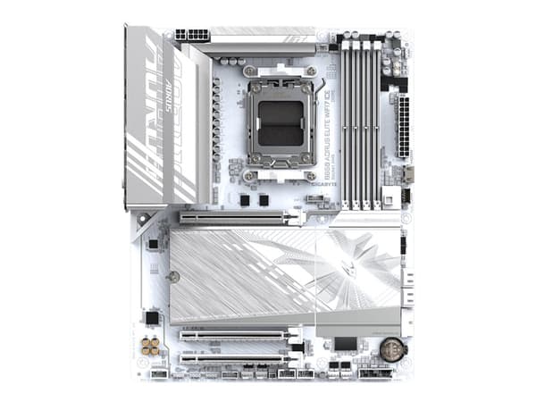 AORUS B850 ELITE WIFI7 ICE - Hovedkort - ATX - Socket AM5 - AMD B850 Chipset - USB-C 3.2 Gen 2x2, USB-C 3.2 Gen2, USB 3.2 Gen 2, USB 3.2 Gen 1 - Blue