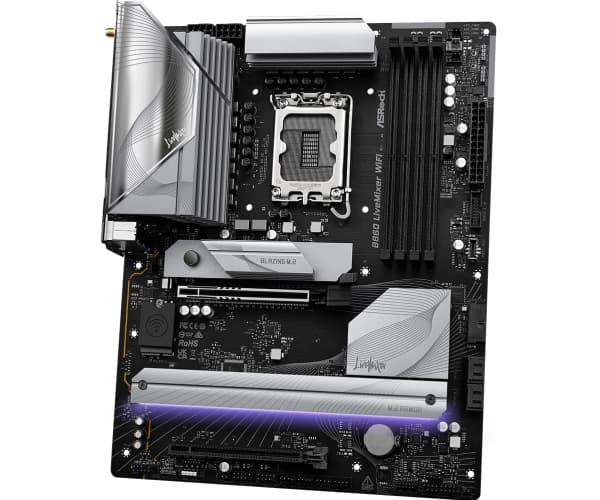 Asrock B860 LiveMixer WiFi, Intel, LGA 1851 (Socket V1), Intel Core Ultra (Series 2), LGA 1851, DDR5-SDRAM, 256 GB