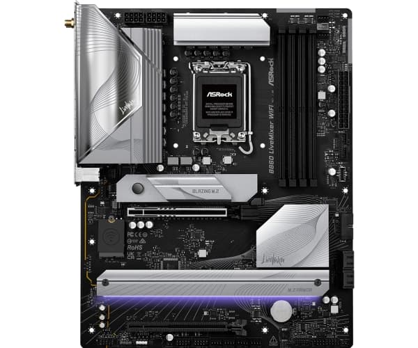Asrock B860 LiveMixer WiFi, Intel, LGA 1851 (Socket V1), Intel Core Ultra (Series 2), LGA 1851, DDR5-SDRAM, 256 GB