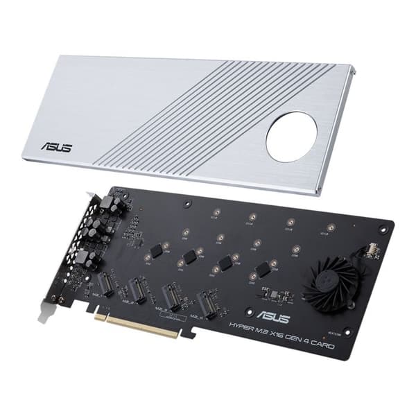 ASUS Hyper M.2 X16 Gen 4-kort Silver