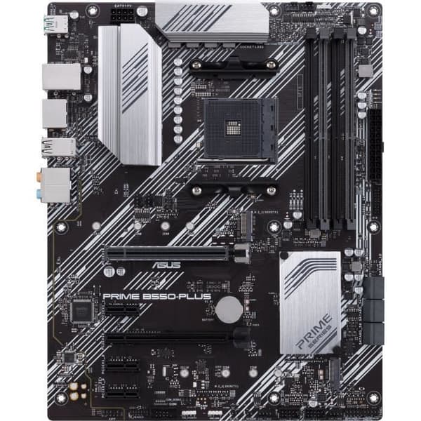 Moderkort - ASUS - PRIME B550-PLUS - Socket AM4 - 3:e generationens AMD Ryzen-processorer