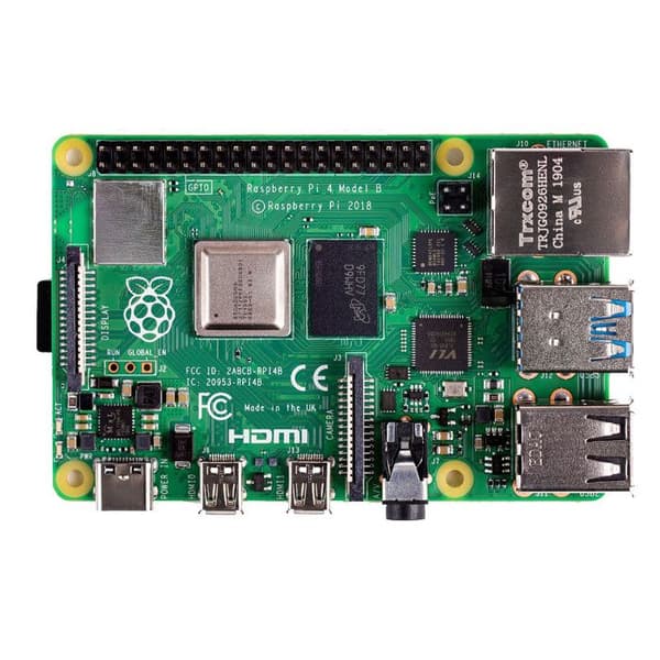 Moderkort - RASPBERRY PI - Raspberry Pi 4 Modell B - 1 GB - ARM Cortex-A72 - Wi-Fi 5 (802.11 ac)